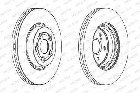 Гальмівний диск FERODO DDF1315C (фото 1)