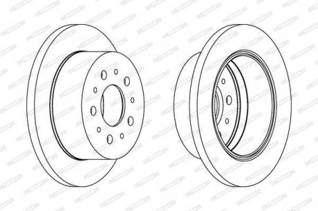 Гальмівний диск FERODO DDF1144C (фото 1)