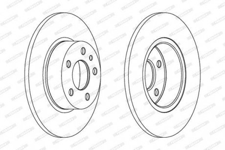 Гальмівний диск FERODO DDF067C (фото 1)