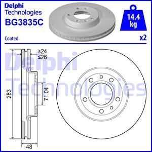 Гальмівний диск Delphi BG3835C (фото 1)