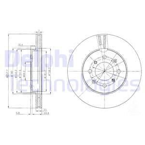 Диск гальмівний Delphi BG4148C (фото 1)