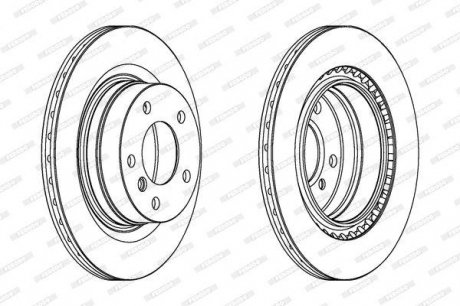 Гальмівний диск FERODO DDF1549C (фото 1)