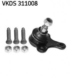 Опора кульова AUDI A3, SEAT LEON, TOLEDO III, YETI, GOLF VI 03-перед. міст зліва (Вир-во) SKF VKDS 311008 (фото 1)