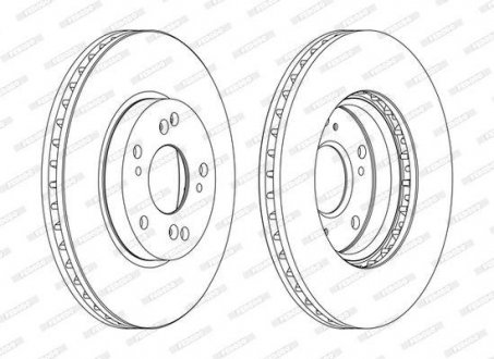 Гальмівний диск FERODO DDF1557C (фото 1)