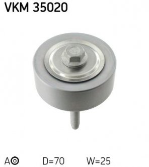 Натяжний ролик, поліклінового ременя (Вир-во) SKF VKM 35020 (фото 1)