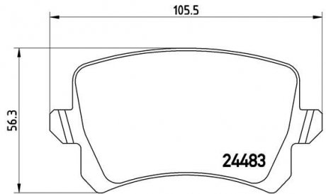 Тормозные колодки дисковые BREMBO P 85 109X (фото 1)