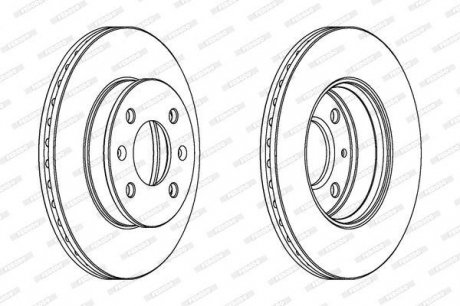 Гальмівний диск FERODO DDF1529C (фото 1)