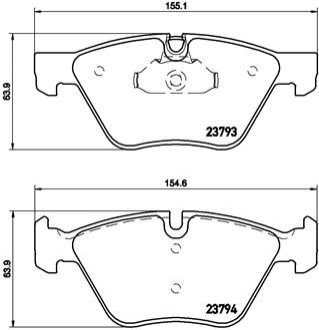 Гальмівні колодки дискові P06 057X BREMBO P 06 057X (фото 1)
