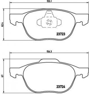 Гальмівні колодки дискові P24 061X BREMBO P 24 061X (фото 1)