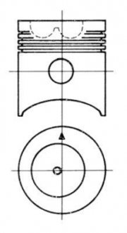 Поршень KOLBENSCHMIDT 91 557 700 (фото 1)