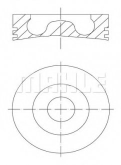 Поршень MAHLE 439 01 00 (фото 1)