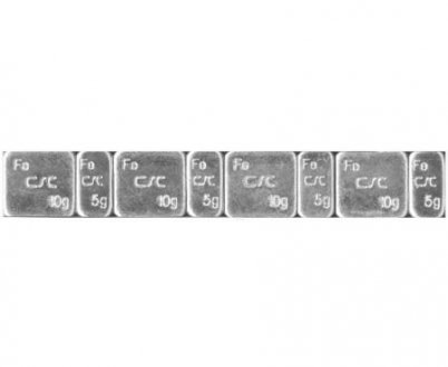 Тягарці з клейкою основою 5+10х4=60гр Zn 100шт./уп. FERDUS FE 13.88 (фото 1)