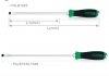 Викрутка шліцева 10.0 x 250mm (з шестикутником ударна) Toptul FALB1025 (фото 2)