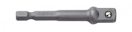 Переходник 1/4"х3/8" L65 (6-гр. под шуруповерт Х квадрат) Toptul FPKA0812 (фото 1)
