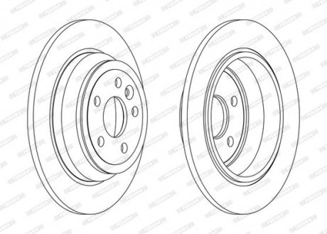 Диск гальмівний FERODO DDF2607C (фото 1)