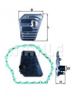 Фільтр АКПП Audi A4/A6/A8 97-11/Seat Exeo 1.6-2.0 09-13 (01J/01J 301 383 S/01J 301 383 T) HX 167D MAHLE HX167D (фото 1)