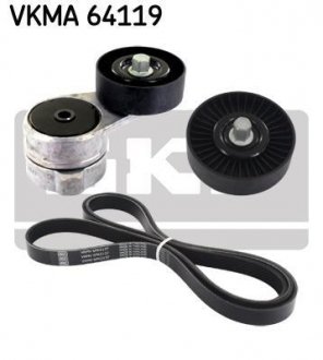 Поликлиновой ременный комплект SKF VKMA 64119 (фото 1)