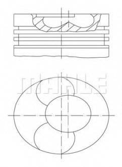 Поршень MAN 128.0 D2866LF20 EURO2 MAHLE 228 31 00 (фото 1)