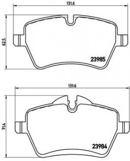 Гальмівні колодки, тюнінг BREMBO P 06 051X (фото 1)