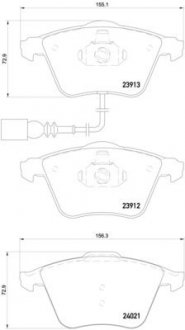 Гальмівні колодки, тюнінг BREMBO P 85 129X (фото 1)