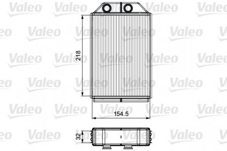 Радіатор обігрівача AUDI A 6 / S 6 (C5) (01-) (вир-во) Valeo 811530 (фото 1)