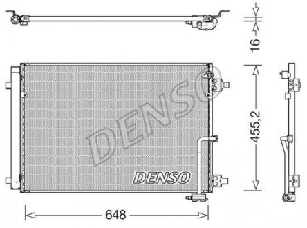 Радиатор кондиціонера DENSO DCN02045 (фото 1)