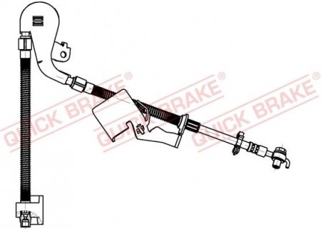 Гальмівний шланг QUICK BRAKE 50.704X (фото 1)