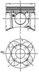 Поршень KOLBENSCHMIDT 99 662 600 (фото 1)