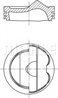 Поршень (cyl. 4-6) ORIGINAL MAHLE 028PI00125000 (фото 1)