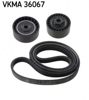 Комплект поліклиновий (ремінь+ролики) SKF VKMA 36067 (фото 1)