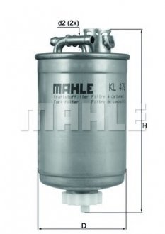 Фільтр паливний FORD ="" MAHLE ="KL476D" (фото 1)