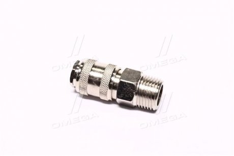 Быстроразъемное соединение 1/2" внешняя резьба (про-во) AIRKRAFT SE1-4SM (фото 1)