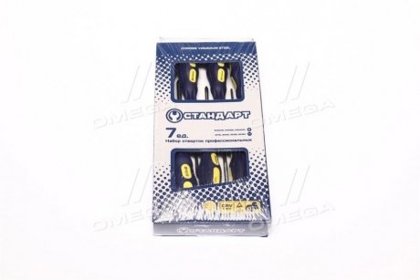 Набір викруток 7 од. (SL3x75, SL4x100, SL5x150, SL6x150, PH0x75, PH1x80, PH2x100) Стандарт SDS07 (фото 1)