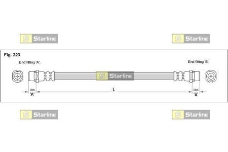 Тормозной шланг STARLINE HA CC.1275 (фото 1)