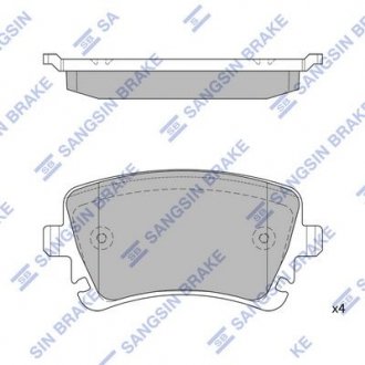 Кт. Гальмівні колодки дискові Hi-Q (SANGSIN) SP2112-R (фото 1)