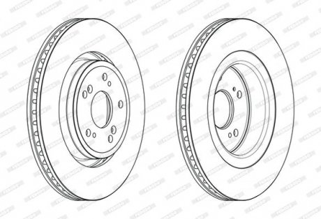 Гальмівний диск FERODO DDF2657C (фото 1)