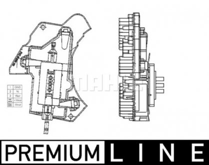 Блок управління обігрівачем Mercedes W202, W210 ="" MAHLE ="ABR24000P" (фото 1)