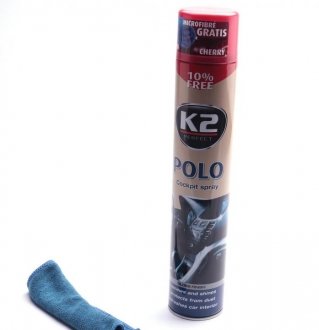 Поліроль для торпедо "вишня" / PERFECT POLO COCKPIT SPRAY 750ML CHERRY K2 K407WI1 (фото 1)