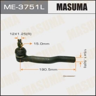 Наконечник рульової тяги Masuma ME-3751L (фото 1)