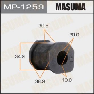РЕЗ. СТАБИЛИЗАТОРА Втулка стабилизатора передн наружн, d20 Mitsubishi Pajero Sport, L200 3.0, 2.5TD 00 Masuma MP-1259 (фото 1)