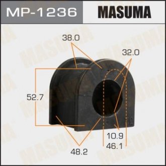 РЕЗ. СТАБИЛИЗАТОРА Втулка стабилизатора Toyota Hilux, GGN125 Toyota Fortuner, GGN155 Masuma MP-1236 (фото 1)