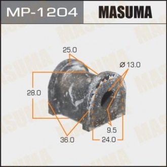 РЕЗ. СТАБИЛИЗАТОРА Втулка стабилизатора задняя honda cr-v rd1 rd2 1997-2001 (12,2мм) Masuma MP-1204 (фото 1)