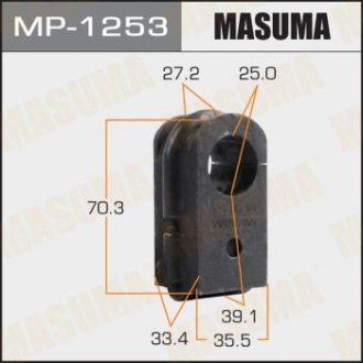 РЕЗ. СТАБИЛИЗАТОРА Втулка стабилизатора передняя Nissan Murano Z50 2002-2007 D-25 Masuma MP-1253 (фото 1)