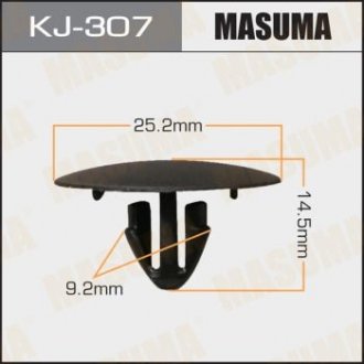 ХОМУТЫ КЛИПСЫ Клипса пластиковая Lexus Toyota Camry Toyota Corolla Masuma KJ-307 (фото 1)