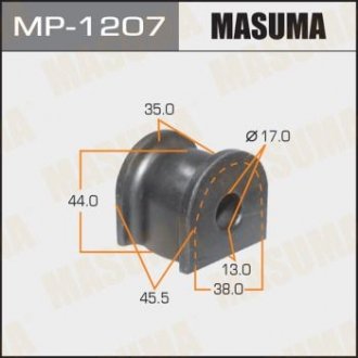 РЕЗ. СТАБИЛИЗАТОРА Втулка стабилизатора задняя d-16,8 honda accord cu# 2008-2012 Masuma MP-1207 (фото 1)
