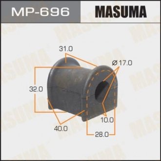 РЕЗ. СТАБИЛИЗАТОРА Втулка стабилизатора front Camry Cracia, Mark SXV20 [уп.2] Masuma MP-696 (фото 1)