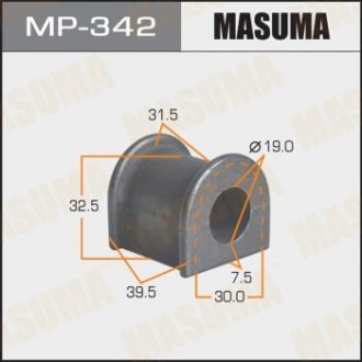 Втулка стабілізатора Masuma MP-342 (фото 1)