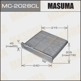 ФИЛЬТРА Фильтр салона угольный PAJERO V6 7# угольный QC0412C B45012C Masuma MC-2028CL (фото 1)