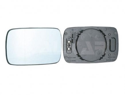 Стекло зеркала лев.+держатель, с подогревом, голубое стекло, асферическое DEPO+ALKAR 6471849 (фото 1)