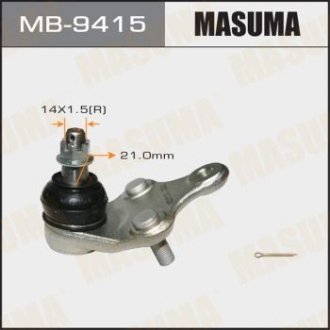 ОПОРЫ Шаровые Шаровая опора CBT-93 front low Avensis ADT270L, ZRT270L,  Masuma MB-9415 (фото 1)